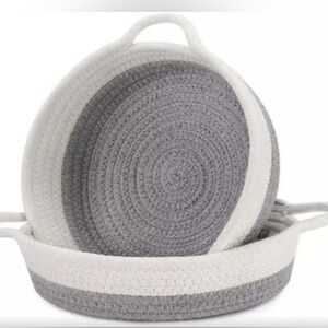 2 pack Cotton Rope Baskets